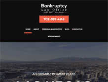 Tablet Screenshot of bankruptcyattorney-lasvegas.com
